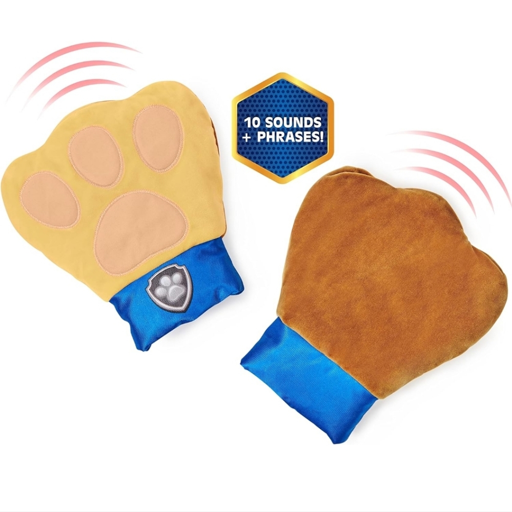 Chase PAW PATROL roleplay mitts with sound.
